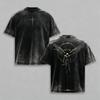 Gothic Fallen Angel Crusader Vintage Oversized Cotton T-shirt