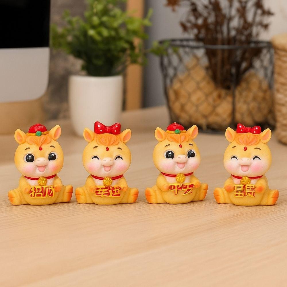 Resin Zodiac Horse Mascot Year of The Horse Horse Statue Miniature Horse Figures  Home Party Decor