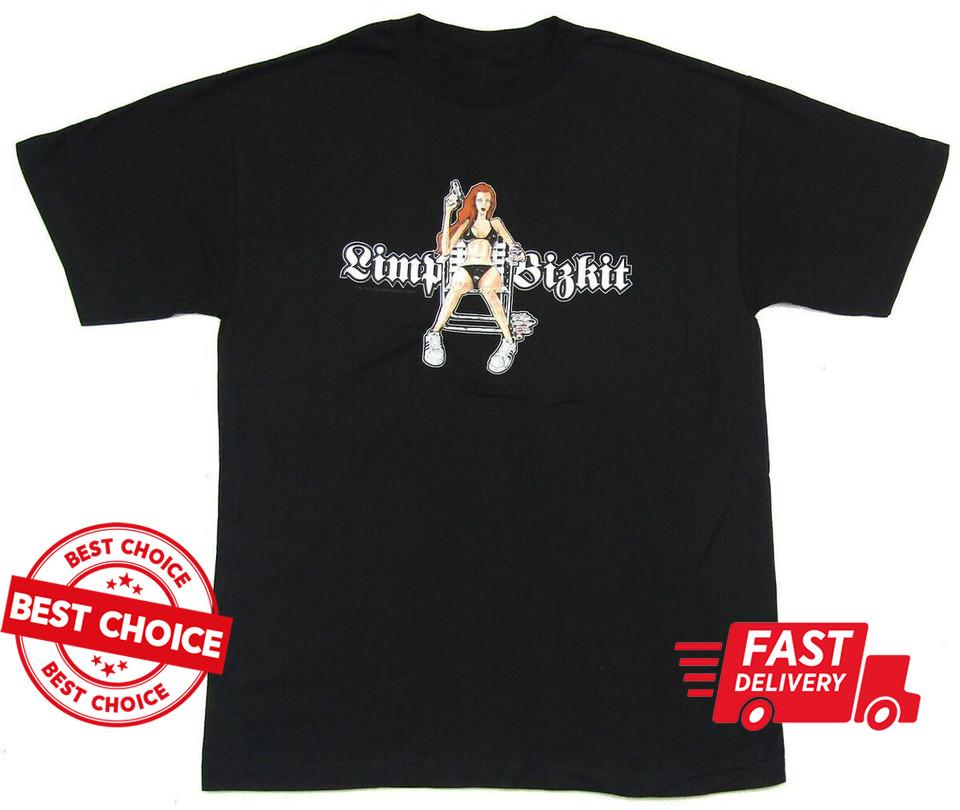 

Limp Bizkit Bikini Girl Graphic Black T-Shirt S-3XL Q73698 Unisex T-Shirt M
