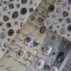 Retro Gold Silver Star Sun Moon Flower Gothic Love Geometric Shapes Starburst Nail Art Stickers Manicure Decals Decoration