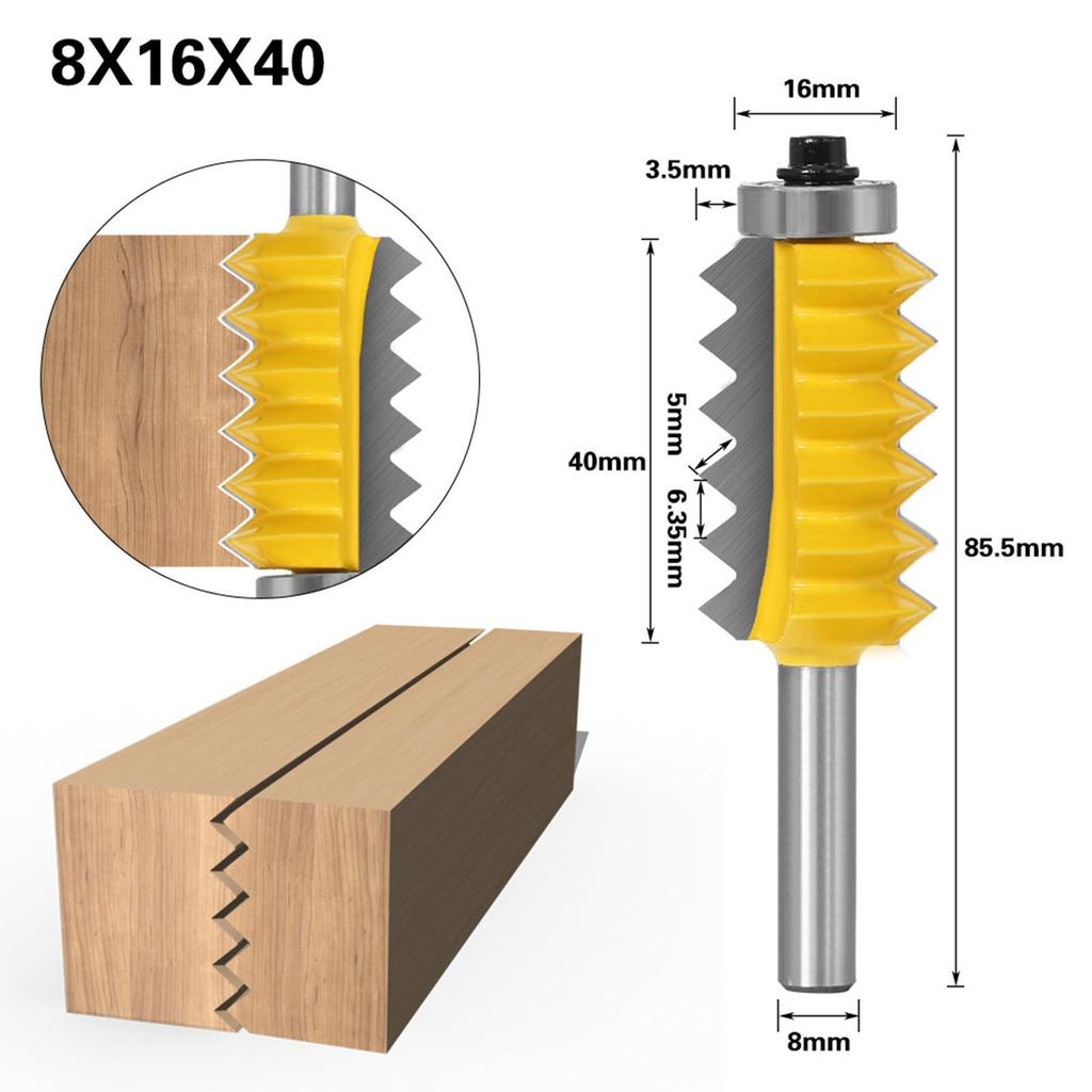 8mm stopka Fréza na prstové spoje Fréza Čepovací nůž 0,3x0,9 palce