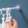 Non Drilling Household Telescopic Pole Support Sticker Nail Free Adjustable Pole Frame Horizontal Bar Wall Hook Fixed Bracket