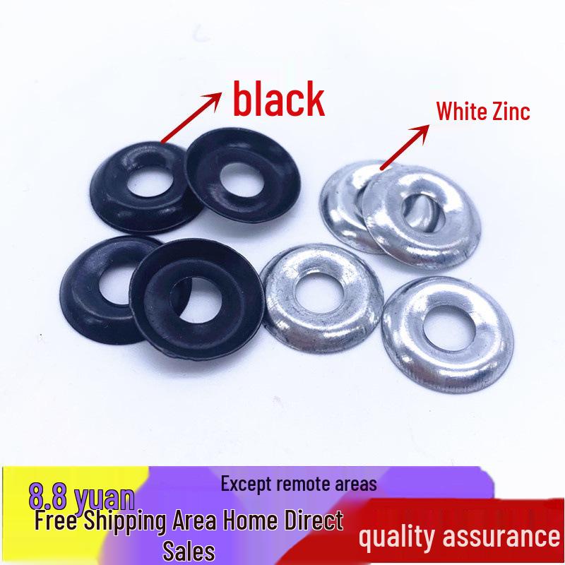 

Galvanized Black Self-Tapping Countersunk Fisheye Washer Set
