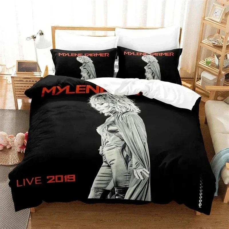 Mylene Farmer Al Season Soft Duvet Cover Beding Warm Comforter sets Soft Comfortable Quilt Cover plus Pilowcases Single Double Quen King