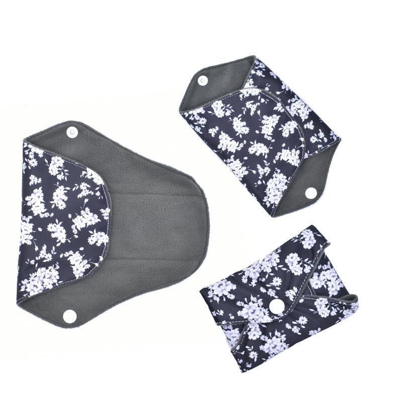 Sanitary Reusable Towels Pads Women Bamboo Cloth Washable Menstrual Safety Pads