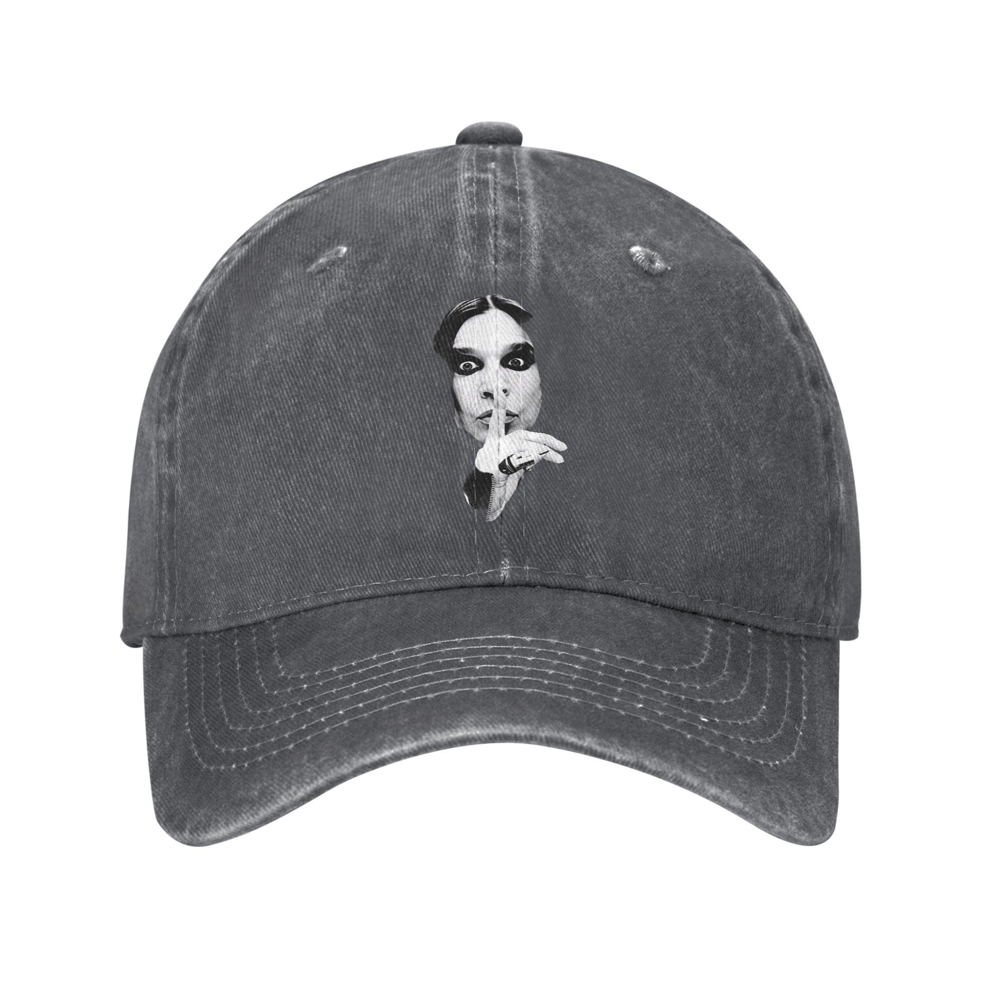 

Ozzy Osbournes Washed Baseball Cap Fashion Sun Trucker Hat Summer Unisex-Teens Kpop Rock Baseball Caps One Size темно серый