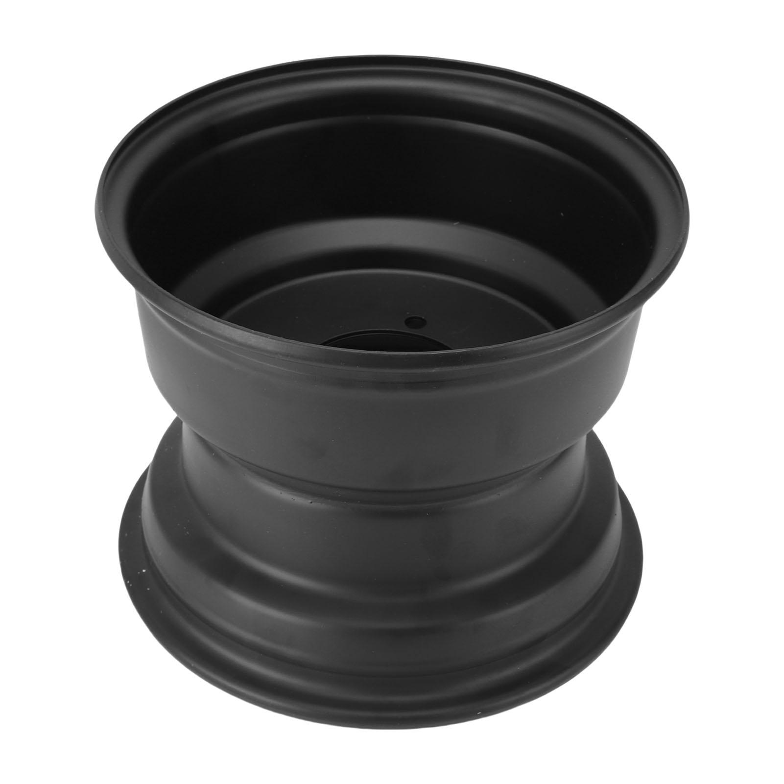 

10-дюймовый задний колесный диск 90 мм отверстие 4 отверстия под шпильки Высокопрочная сталь для квадроцикла, мотоцикла для бездорожья, квадроцикла, картинга Черный