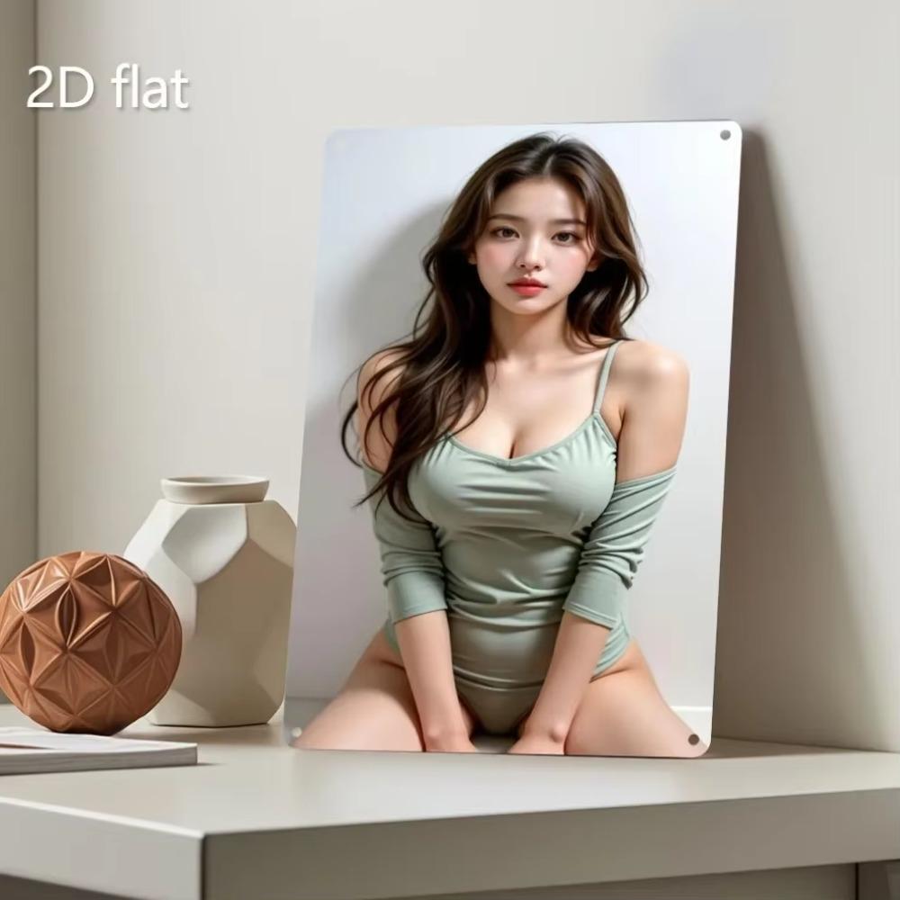 Metal Wall Art Nature Landscape Iron Panel Weatherproof Hanging Decor Indoor Outdoor Living Room Garden Wall Decor