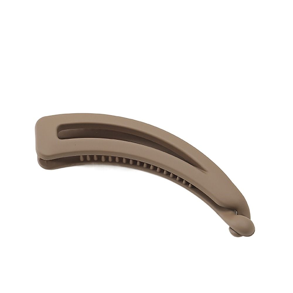 

Korean Style For Women For Girl Hair Accessories Vertical Clip Matte Banana Clip Ponytail Holder кофейный