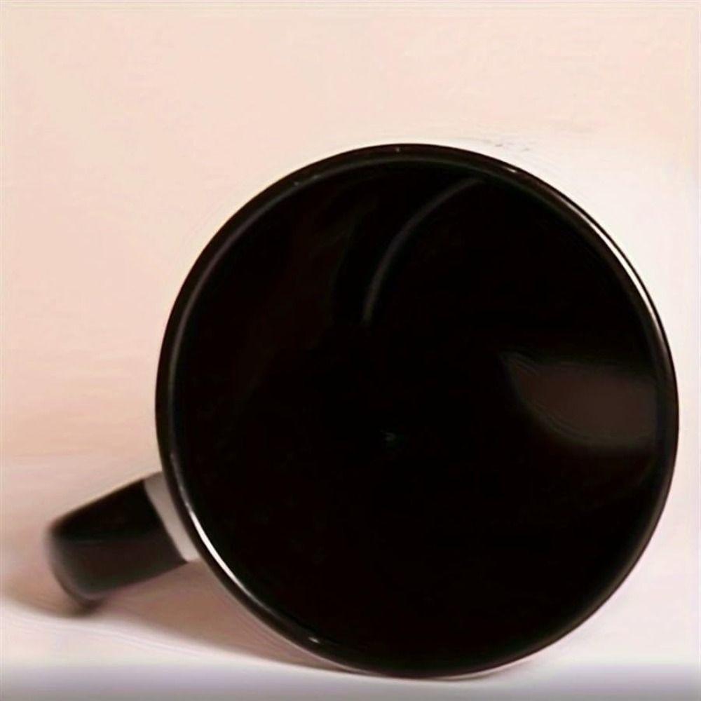 Red Hearts Pattern Color Changing Cup Heart Handle Design Thermochromic Mug  Gift Idea