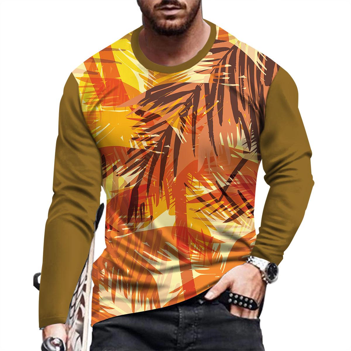 

Повсякденна футболка з принтом для щоденних поїздок на роботу, персоналізована модна чоловіча футболка з круглим вирізом. S