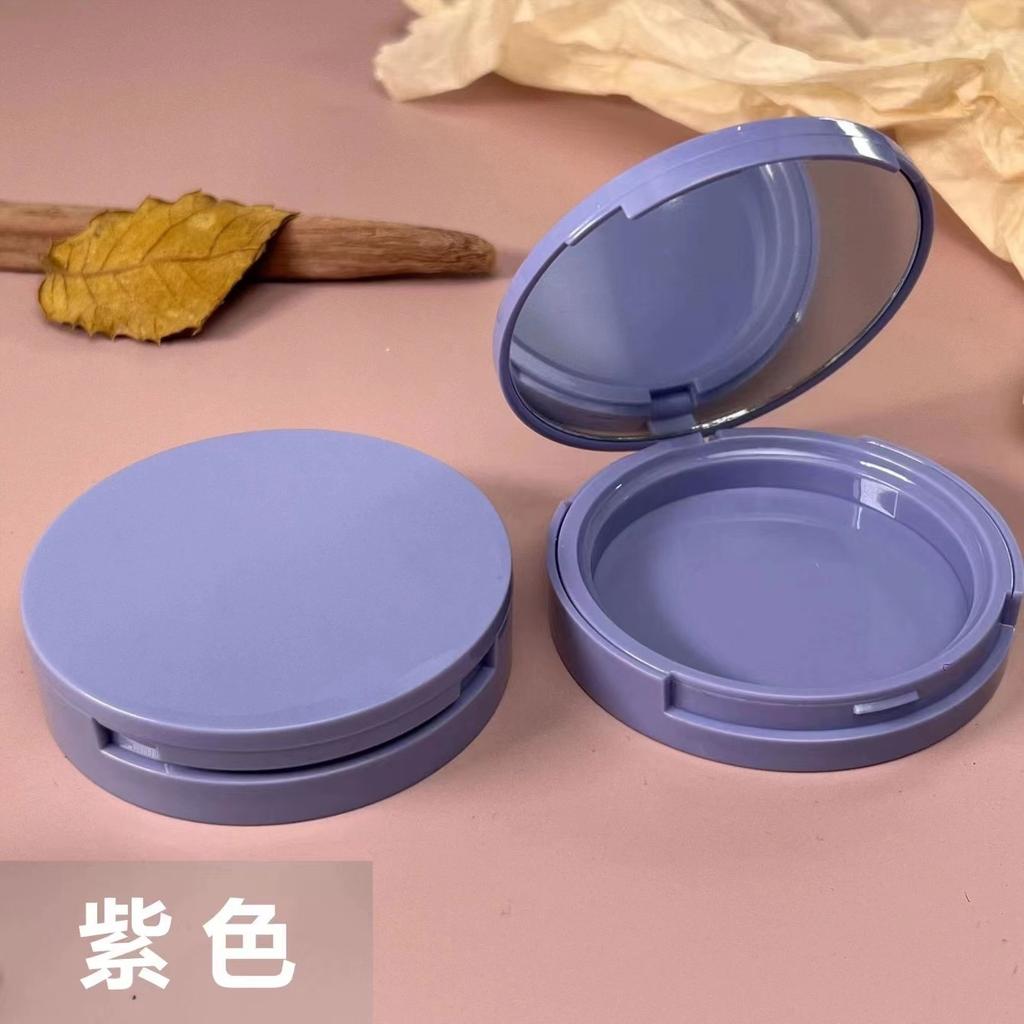 59mm Universal Empty Compact with Mirror, Single Layer Case for False Lashes or Powder Foundation, Refillable