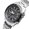 Casio Seria EDIFICE modny biznesowy wielofunkcyjny zegarek kwarcowy na energię słoneczną stalowa bransoleta japoński i koreański zegarek męski EQS-500DB-1A1