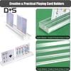 2Pcs Clear Plastic Playing Card Holders Large Capacity Clever Slot Design Playing Card Holder Tray Game Accessories