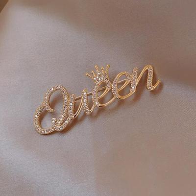 Brosche Exquisite Strass-Accessoires Wunderschönes leichtes Kleid für den Abschlussball