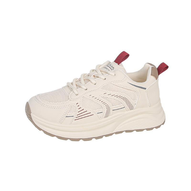 

Туфли для папы с высоким каблуком 5 см, сетчатые, женские, весенне-летние, новые, легкие, дышащие, с мягкой подошвой, для спорта и отдыха на открытом воздухе, модная обувь 41 красный