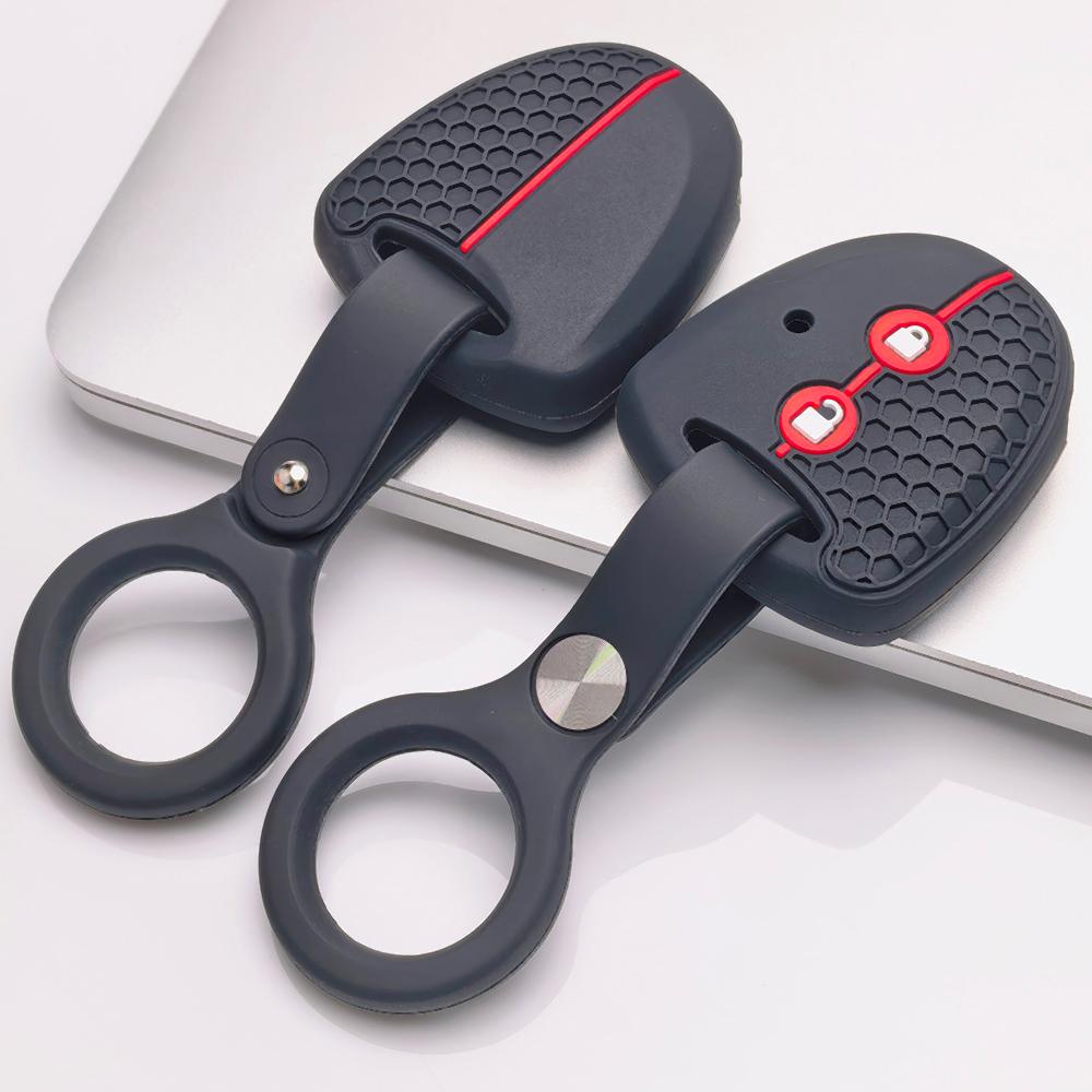 Key Fob Cover for Toyota Grand New Avanza Xenia PERODUA Alza Myvi Axia with Keychain Anti-Scratch Guard Shockproof Protection Soft Grip Texture