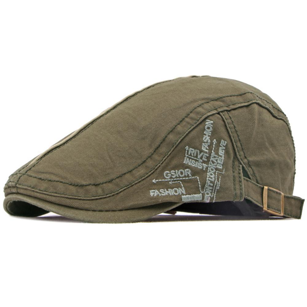 HT4634 Berets Spring Summer Autumn Men Women Cap Artist Painter Beret Hat Male Female Adjustable Ivy Flat Cap Cotton Beret Cap