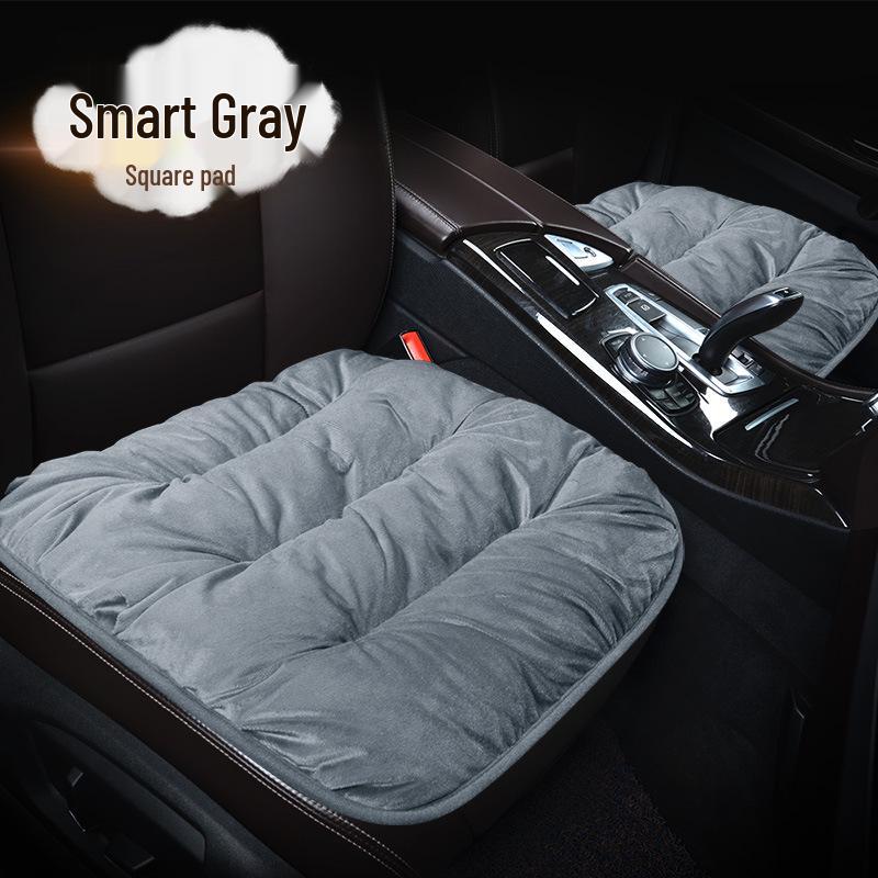 Velvet Car Lumbar Support Cushion Set: Thickened, Warm & Comfortable for Autumn/Winter