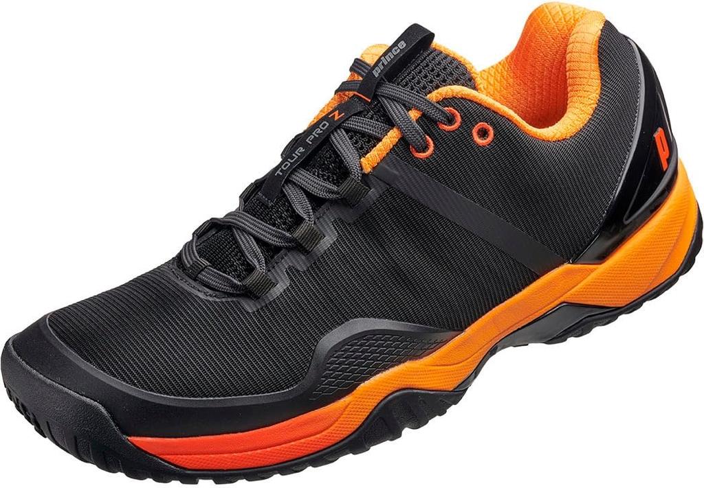 Prince TOUR PRO Z VII CG (Black X Orange) DPSZC19 Black X Orange (244) 24.5 Cm