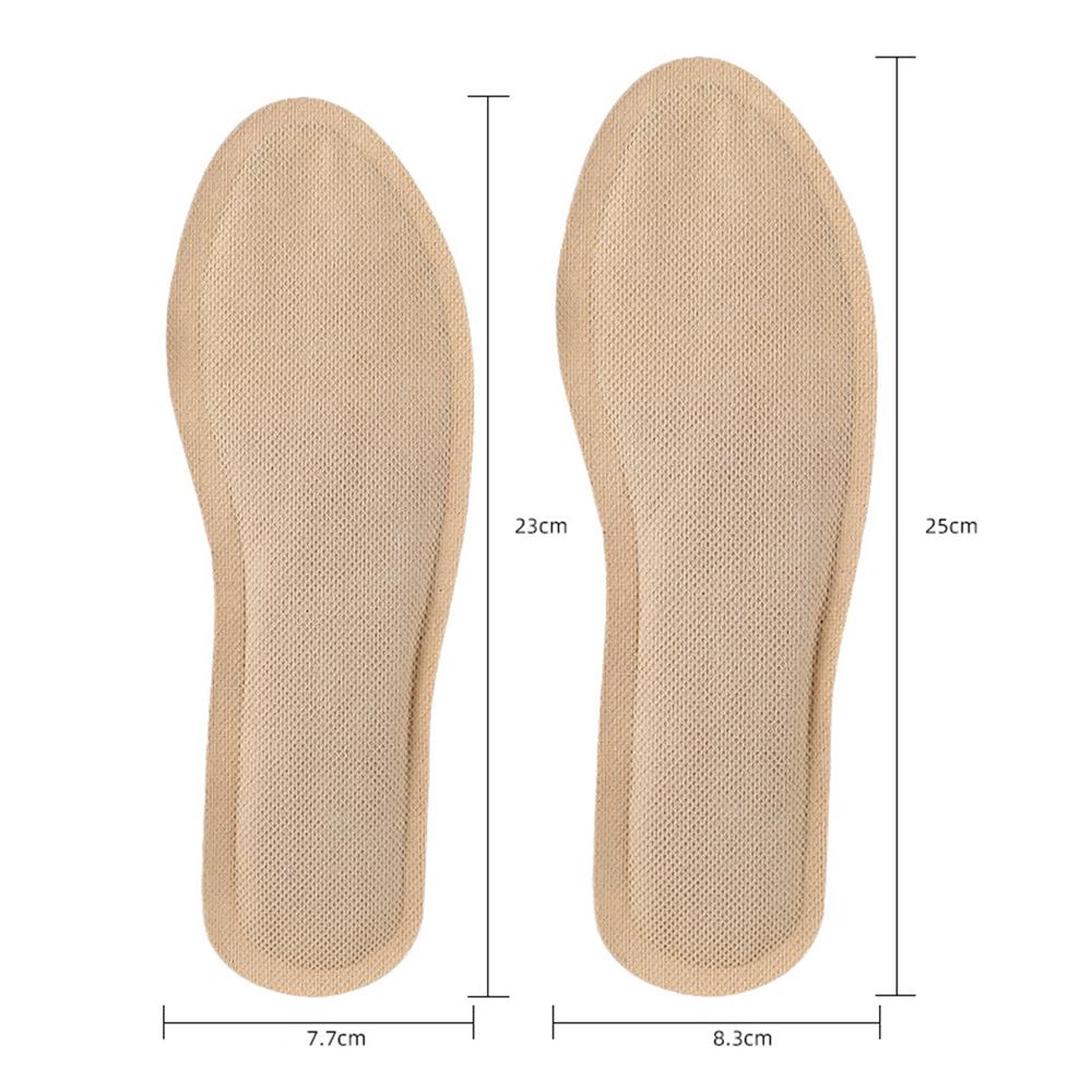 1 Pair Disposable Self heating Insole Foot Warmers Long Lasting Safe Natural Odorless for Men and Women