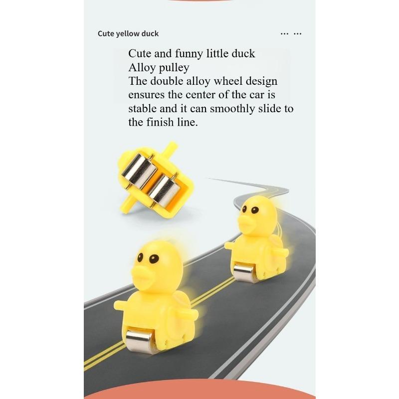 1SET Little Duck Climbing Stairs Little Yellow Duck Climbing Stairs Slide Track Toy Climbing Stairs Duck