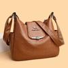Soft Leather Large Capacity Crossbody Bag Women's Shoulder Bag Middle-aged Mother Bag