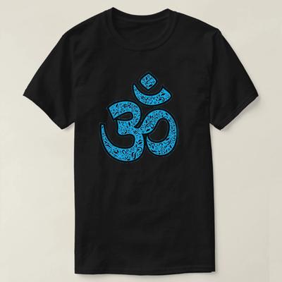 Ornate Om Symbol T Shirt High Quality Cotton Large Sizes Breathable Top Loose Casual Tshirt S3XL