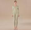 Women's Class A Fleece-Lined Thermal Cashmere Underwear Set - Antibacterial Autumn/Winter Top and Pants.