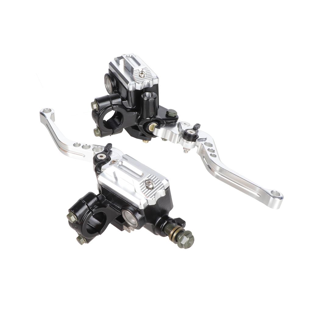 7/8" 22mm CNC Aluminum Motorcycle Handlebar Control Levers Clutch Master Cylinder Pump for Yamaha Kawasaki Suzuki Motorbike