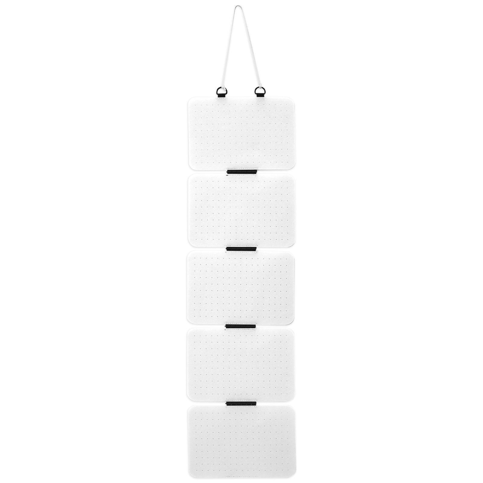 

Hanging Enamel Pin Display Panel Felt Badge Button Brooch Storage Holder With 5 Loose-leaf Jewelry Necklace Organizer Stand белый