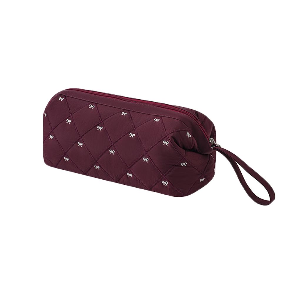 Protective Bowknot Hair Dryer Storage Bag Dustproof Durable Travel Wash Handbag Organizer Large Capacity Travel Storage Bag Home S