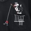 WARNER BROS. STUDIO STORE 90er Looney Tunes Tweety Sylvester Altes Kurzarm V-Ausschnitt T-Shirt Herren Gebraucht