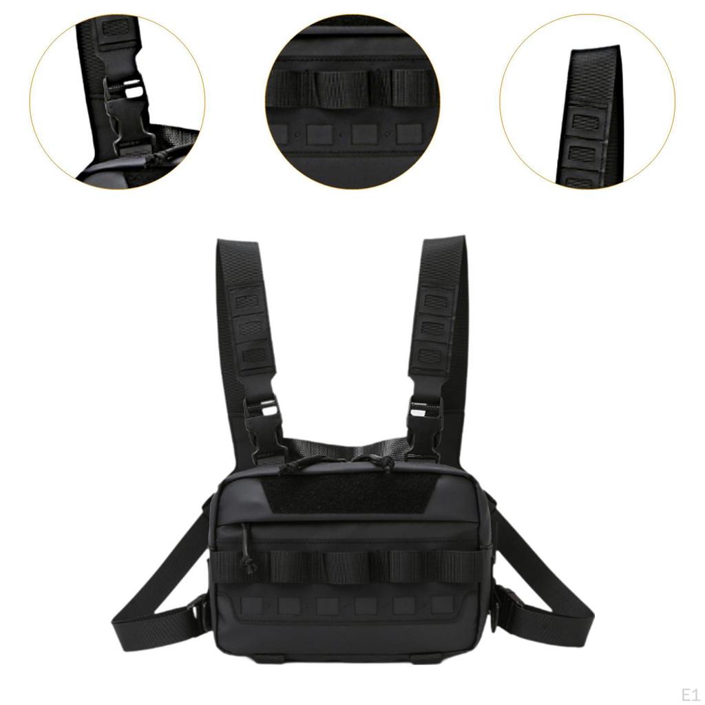 Fishing Gear Bag Multifunction Chest Pouch for Outdoor Sports Camping Hiking