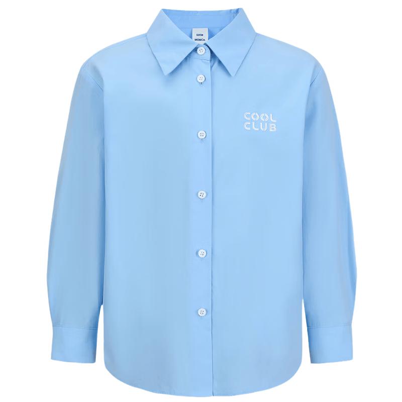Little MO&Co. Kids Cotton Long-Sleeve Shirt