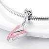 Silver Plated Sport Love Dangle Charm fit Bracelet Necklace Skate Shoes Beads Pendant Silver 925 Jewelry