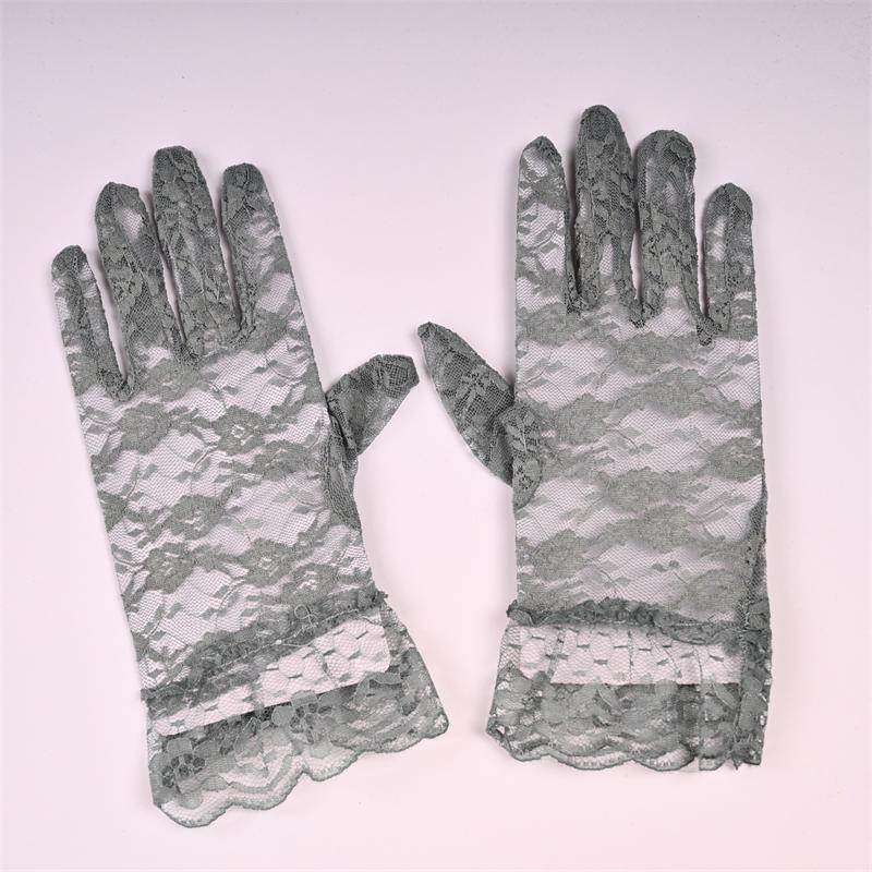 Elegant Summer Lace Sun Protection Wedding Gloves for Brides and Nightclub Wear