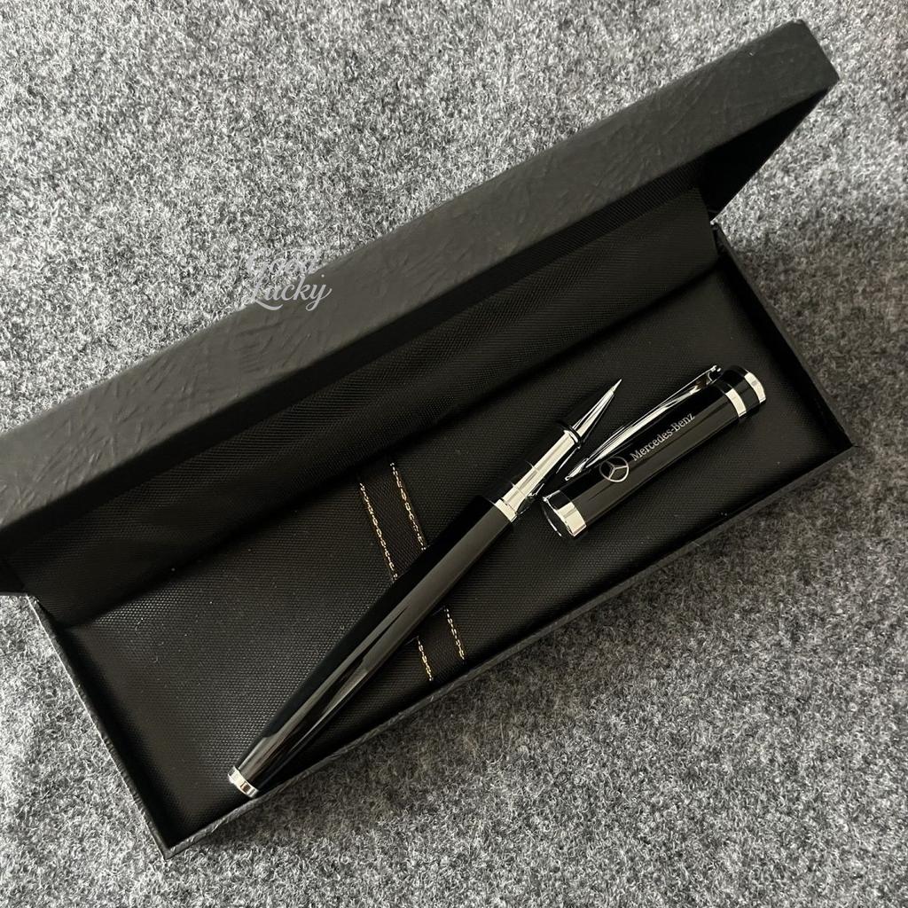 CQT1 New Emblem Metal Mercedes Benz Engraved Fountain Pen Gifts Souvenirs Signature Pens Business Ballpoint Pen School Supplies