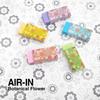 Plus Eraser with Floral 5 Colors 4 of Set of 20 Air-in Design, (Blue, Pink, Green, Yellow, Purple), Each,