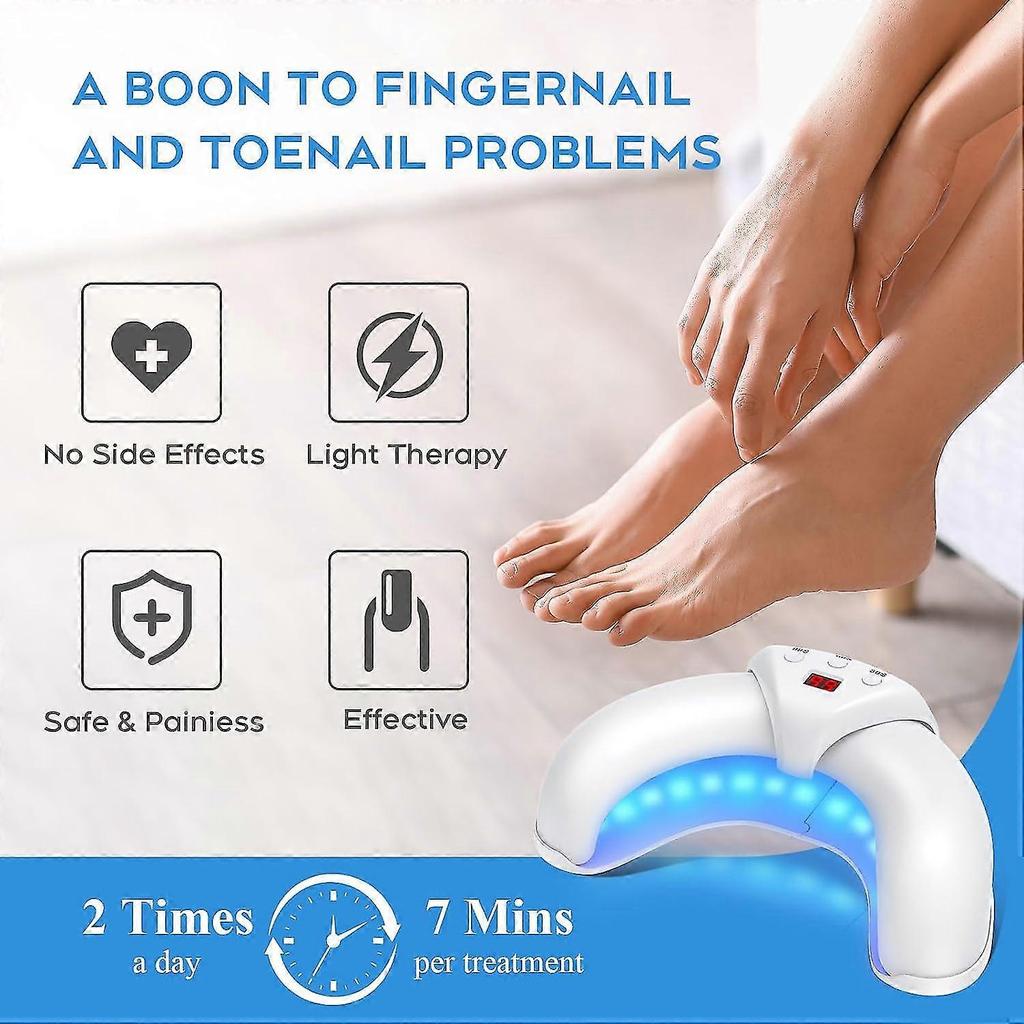 Nail Fungus Laser Treatment Device for Multiple Toenail, Home Use 905nm Infrared Light + 470nm Blue Light Toe Nail Fungus Laser Treatment Device
