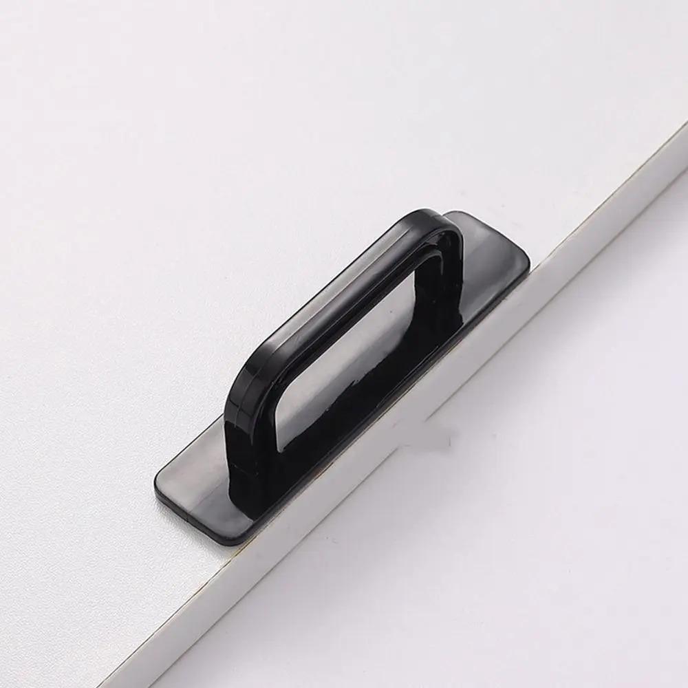 1pc/2pcs Adhesive Cabinet Handles Plus Stainless Steel No-Drilling Easy Installation Handles For Cabinet Door Window Drawer & Re