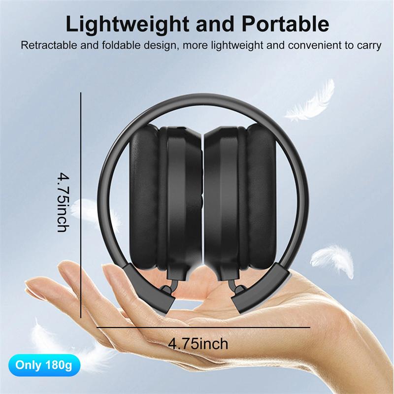 Portable Personal Fm Radio Headphones With Good Reception, Led Display, Soft Ear Muffs, For Walking, Jogging, Meeting Receiver