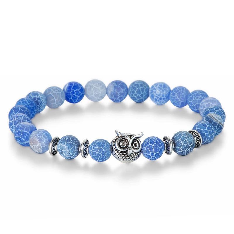 

JYL TS Bracelet Men s Red Eye Braided Bold Boosts Passion & Courage Weathered Agate 2 бордовий