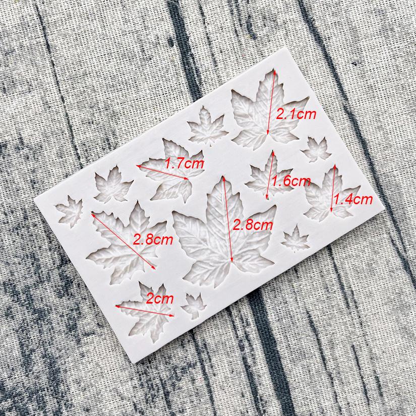 

Силиконовая форма для сахарного ремесла «Кленовые листья» Инструменты из смолы Форма для выпечки кексов Инструменты для украшения тортов из помадки