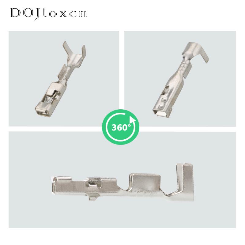 10 piezas 2.8mm Automotive Delphi Cable Connector Metal Pins