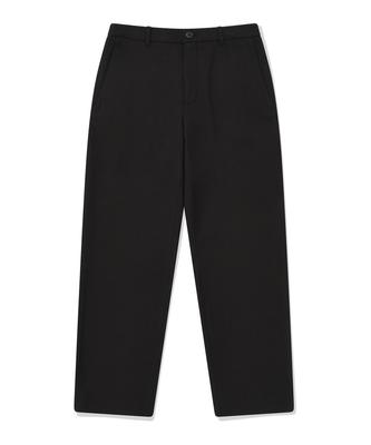 Slim Straight Slacks Black
