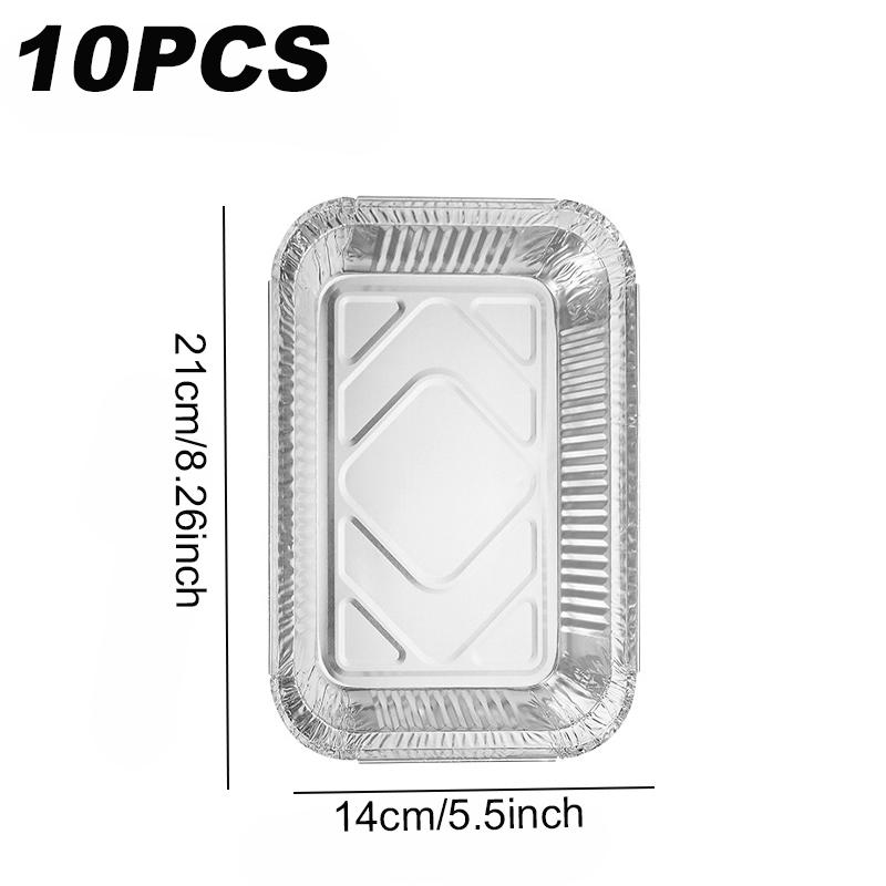 

10/30/50/100 шт. алюминиевый поднос одноразовые алюминиевые фольгированные пищевые лотки для прямоугольных фритюрниц вкладыши для духовки противни кухонный инструмент