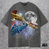 Three Mudskippers Retro Graphic Tshirt, Vintage Fish Moon Shirt, Funny Mudskipper Tee, Oversized Washed Animal Top, Cool Aquatic Gift