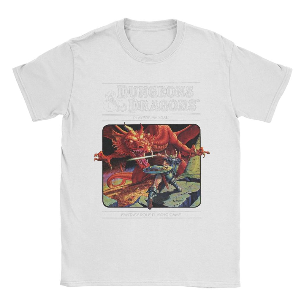 2026 Sommer Herren T-Shirt Dungeon Dragon DnD Lustiges Baumwoll-T-Shirt Kurzarm Rundhals Kleidung Geschenk Kreative Herrenbekleidung