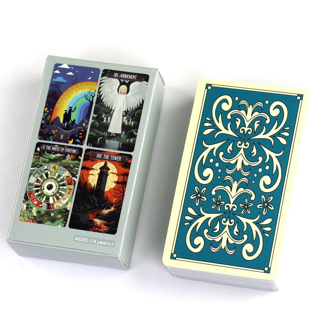 Originální umělecké dílo Strange World Tarot 78 ks tarotových karet založených na systému Rider Waite 10,3*6cm